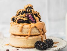 Blackberry and Nut Butter Crumpets
